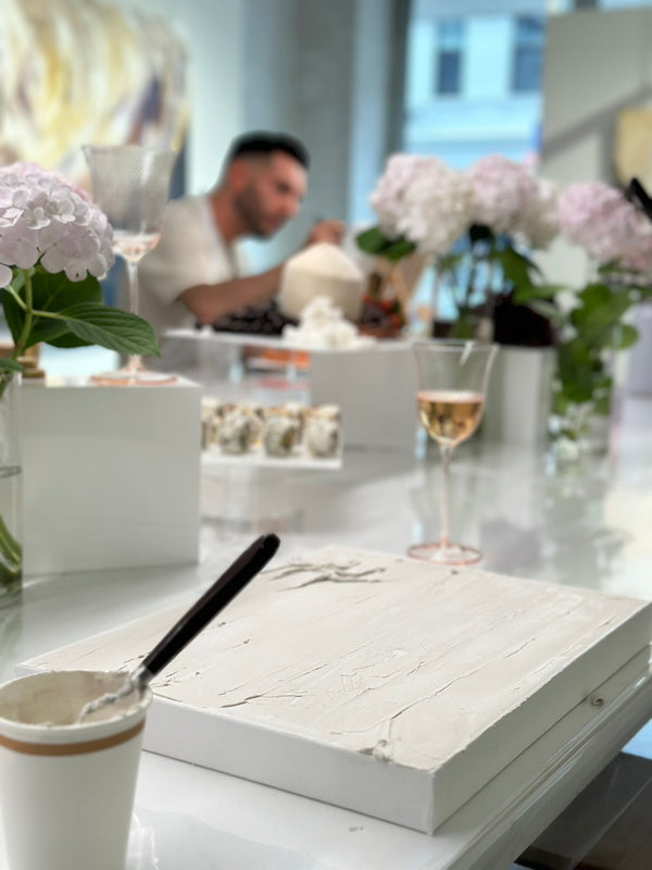 CRAFT A TEXTURED ARTWORK | ADULT PAINT N SIP PARTY